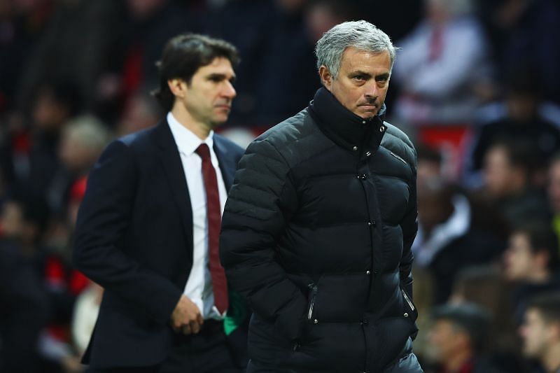 Jose Mourinho's Manchester United versus Aitor Karanka's Middlesborough in 2016